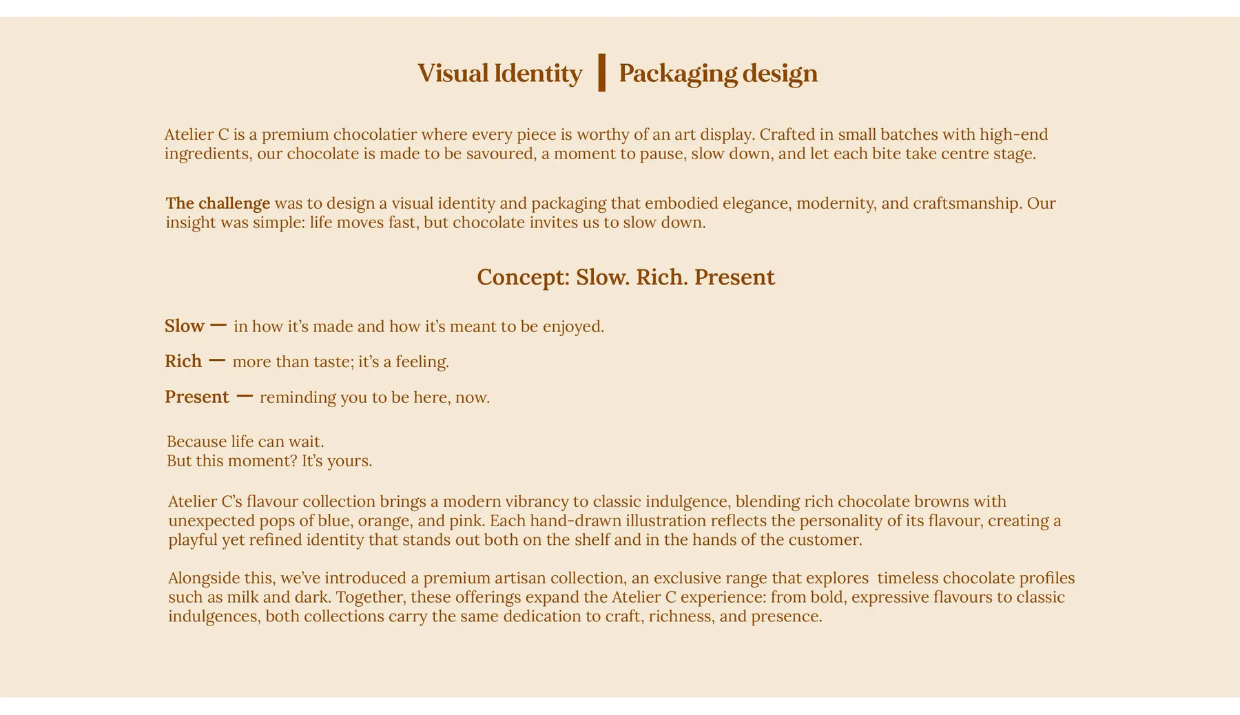 Atelier C concept and brief