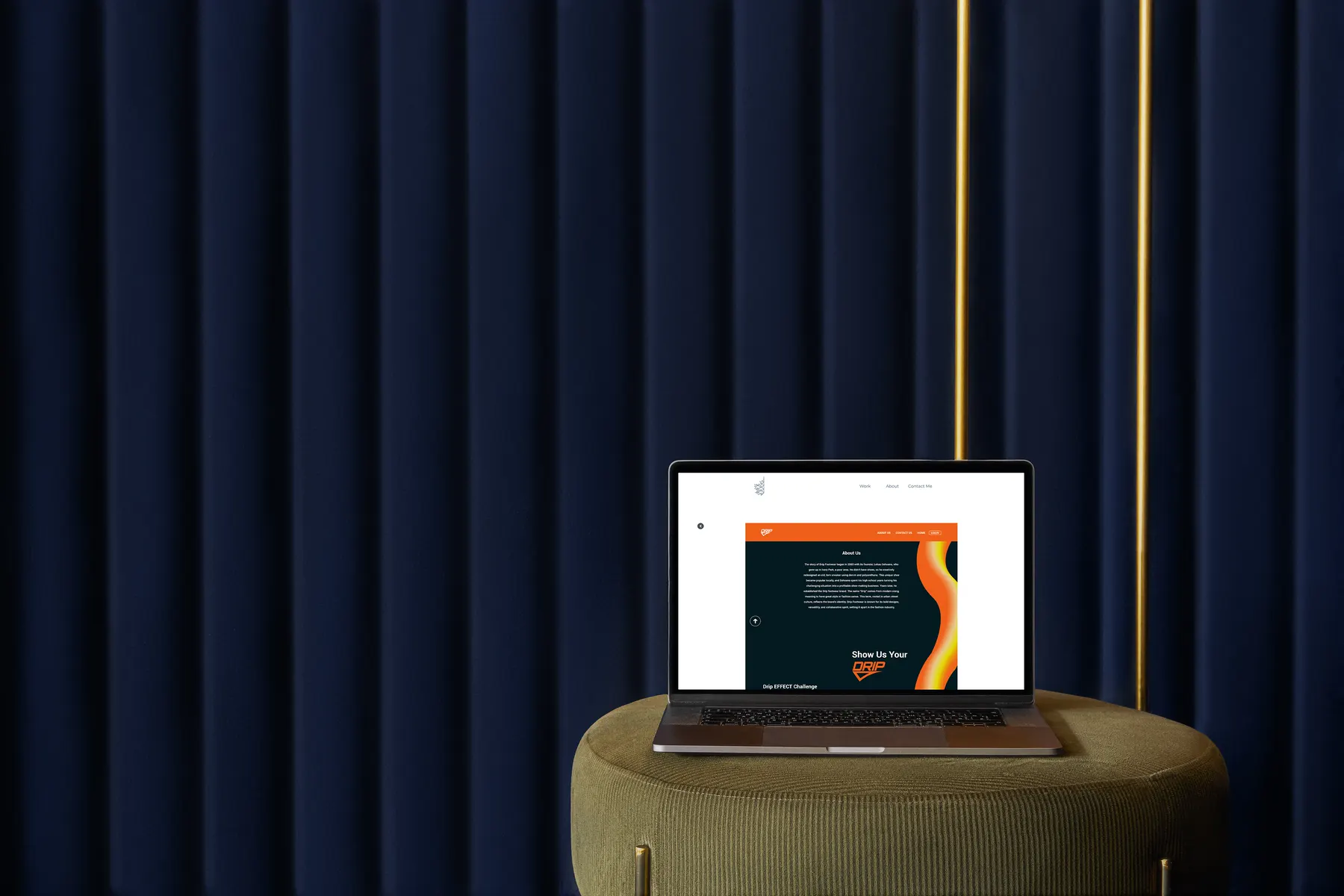 Autumn Leaf website on laptops