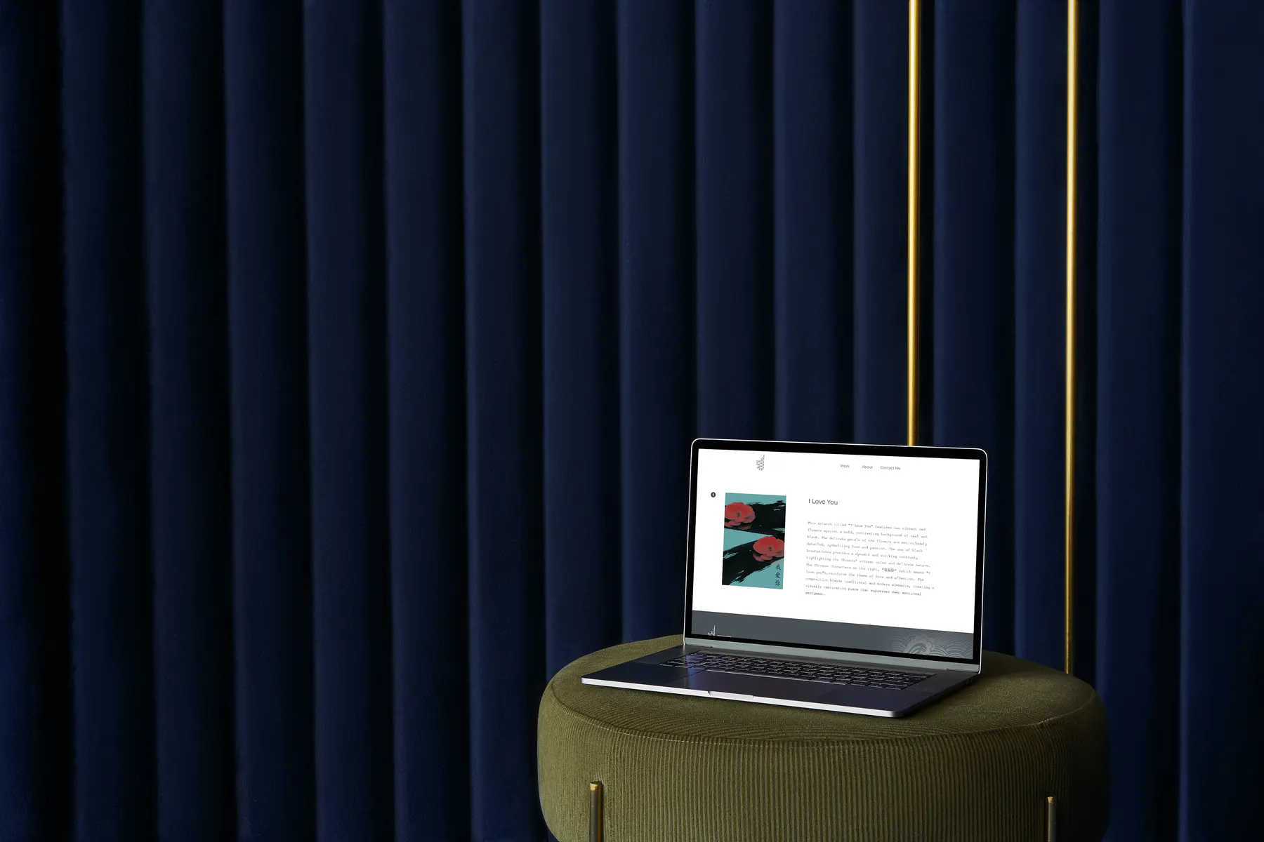 Autumn Leaf website mockup