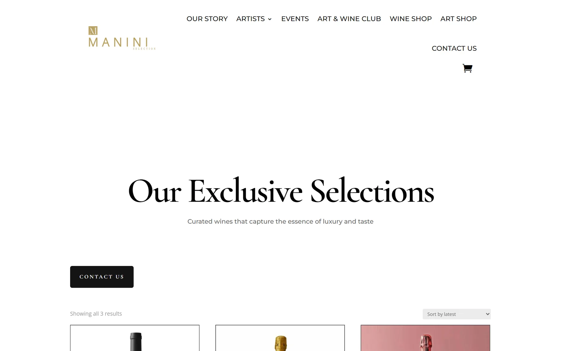 Wine shop: Our Exclusive Selections