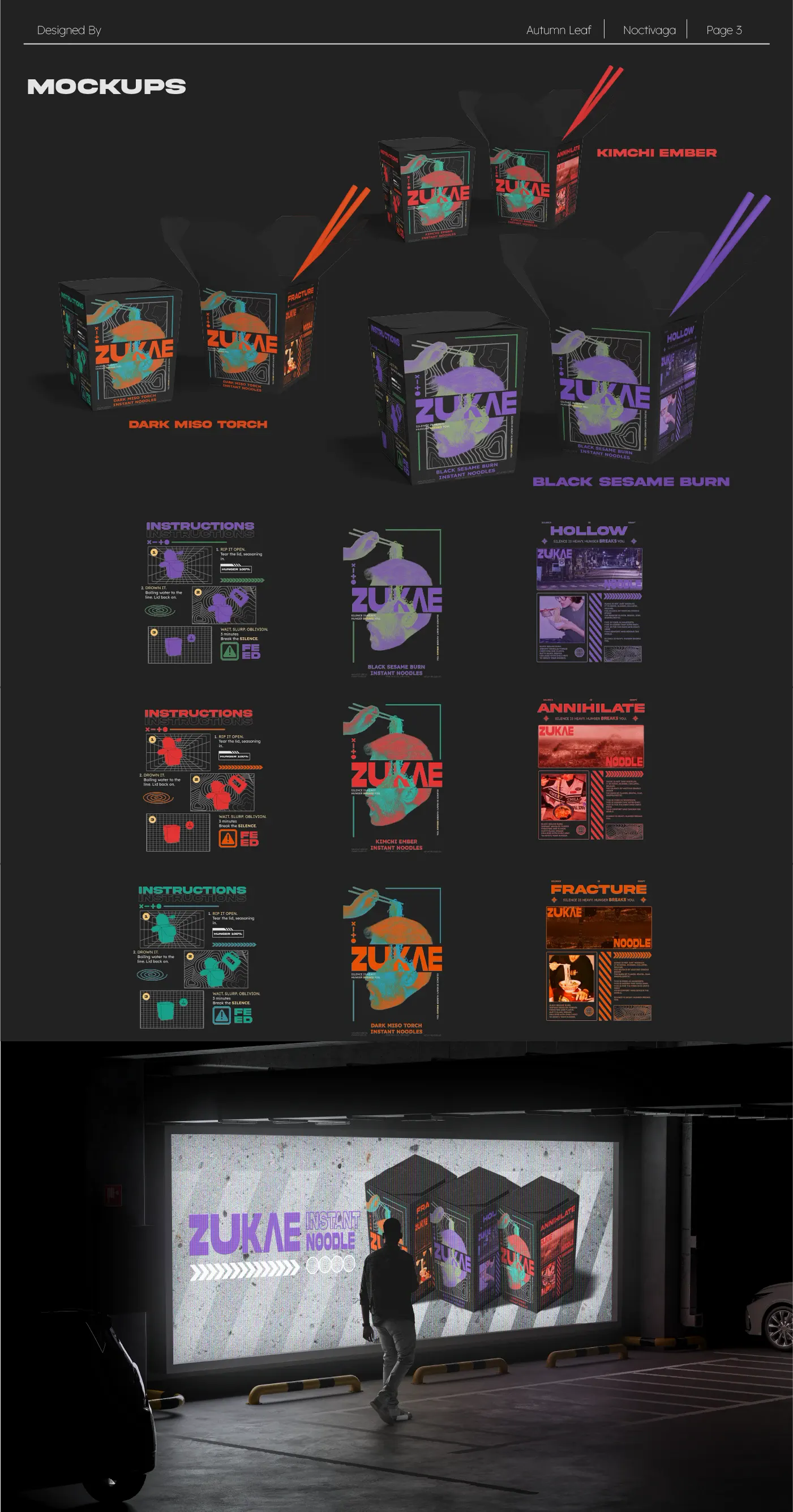 Zukae packaging mockups